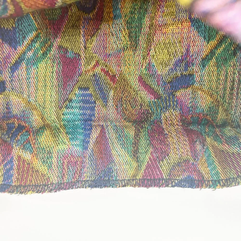 Express Tricot Womens Vintage Artsy Retro Italian‎ Art To Wear Mini Skirt Size M
